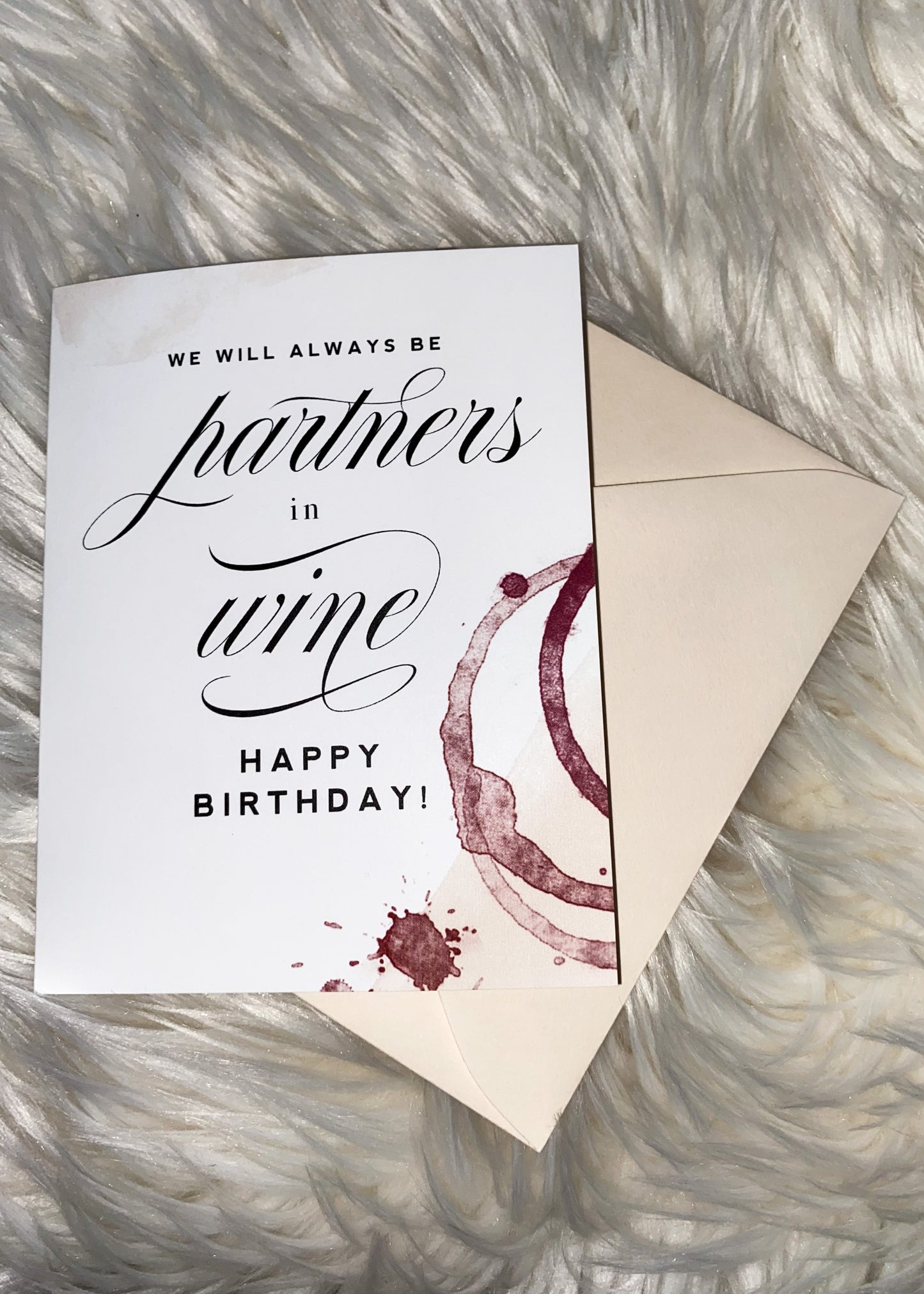 Partners In Wine Card