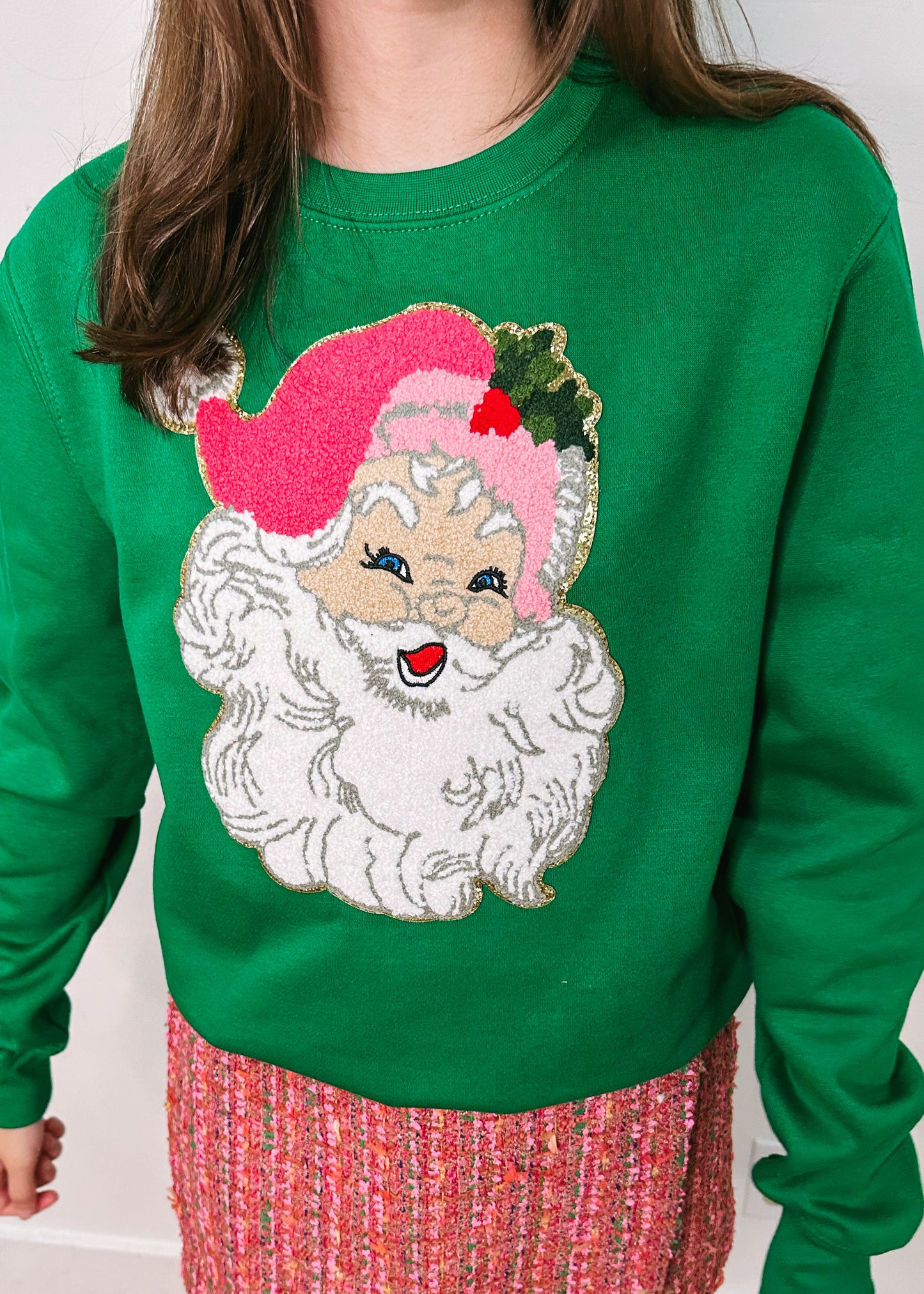 Santa's Coming Patch Sweatshirt