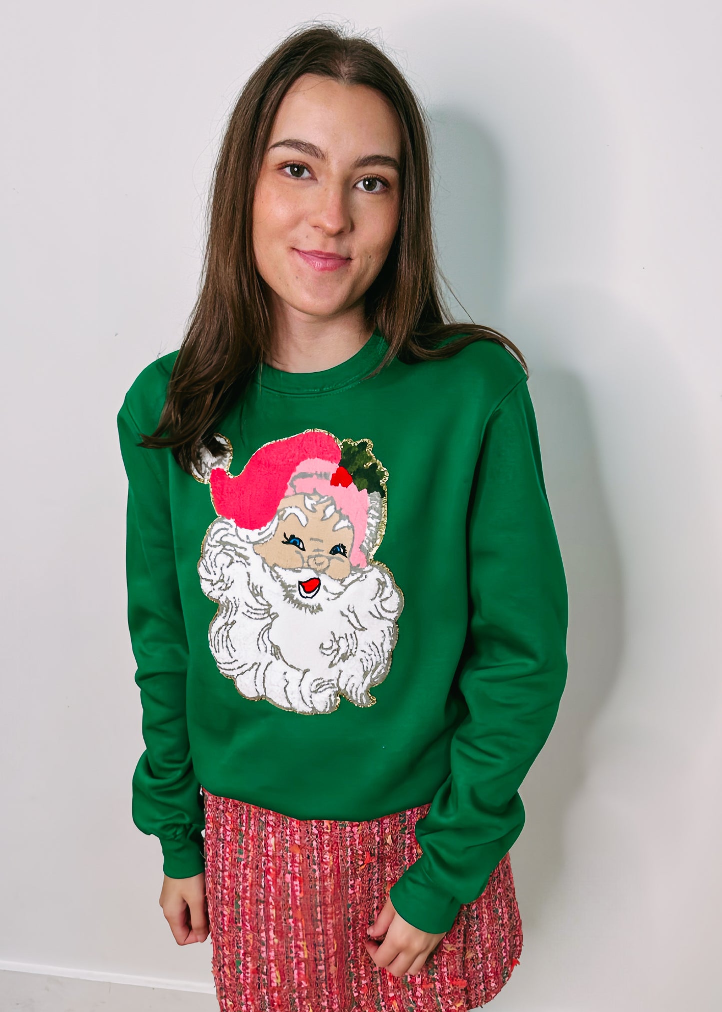 Santa's Coming Patch Sweatshirt