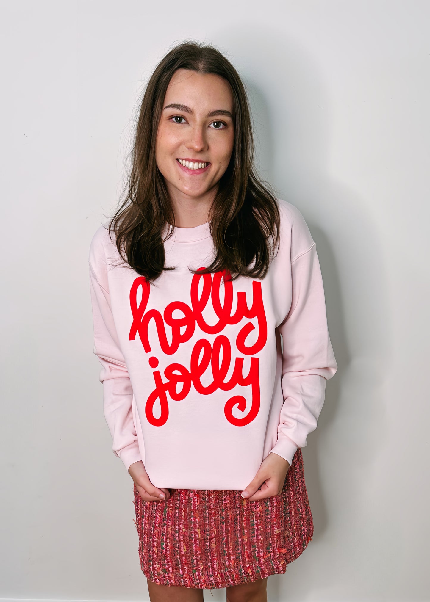 Holly Jolly Pink Sweatshirt