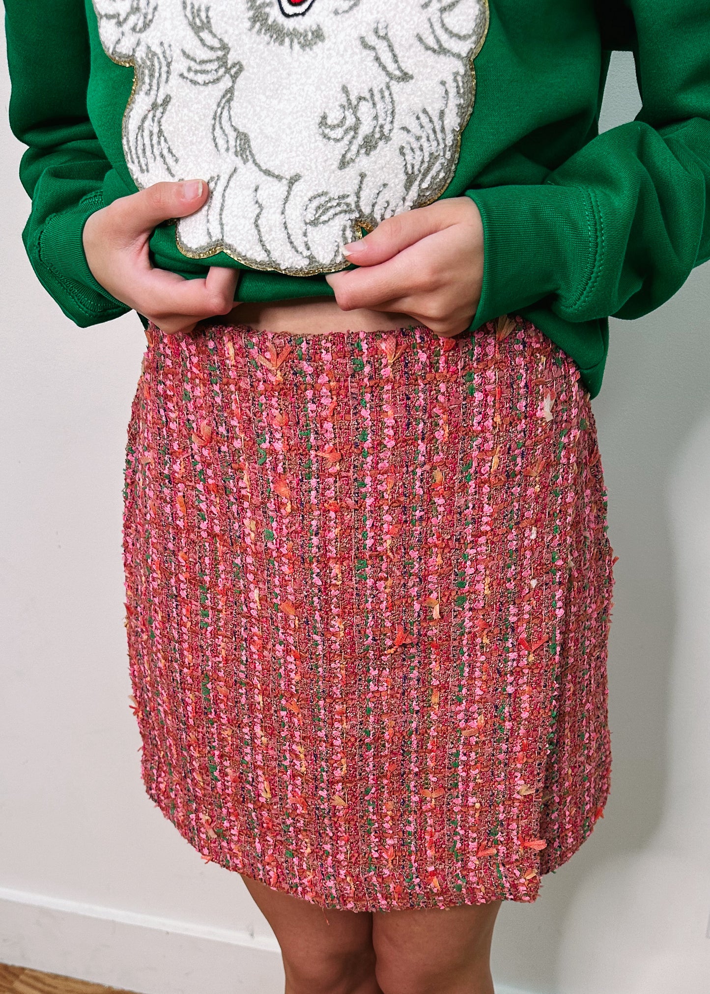 Hard Candy Christmas Tweed Skirt