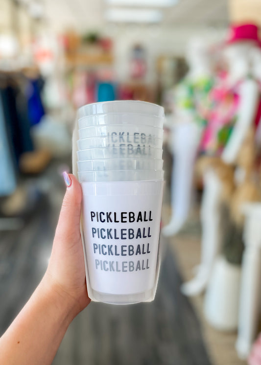 Pickleball Frosted Cups - 8 Pack
