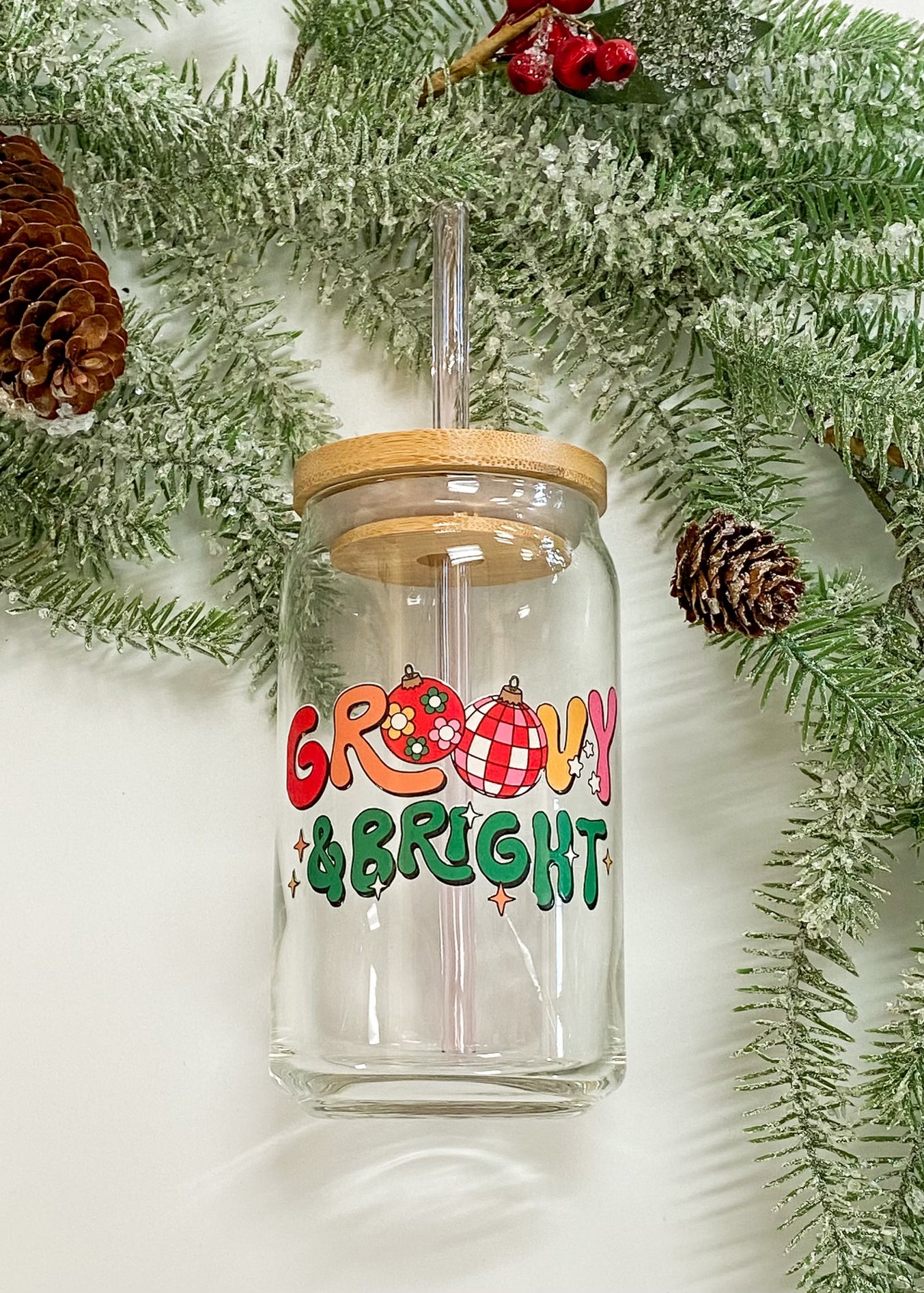 Christmas Cheer Glass Cups
