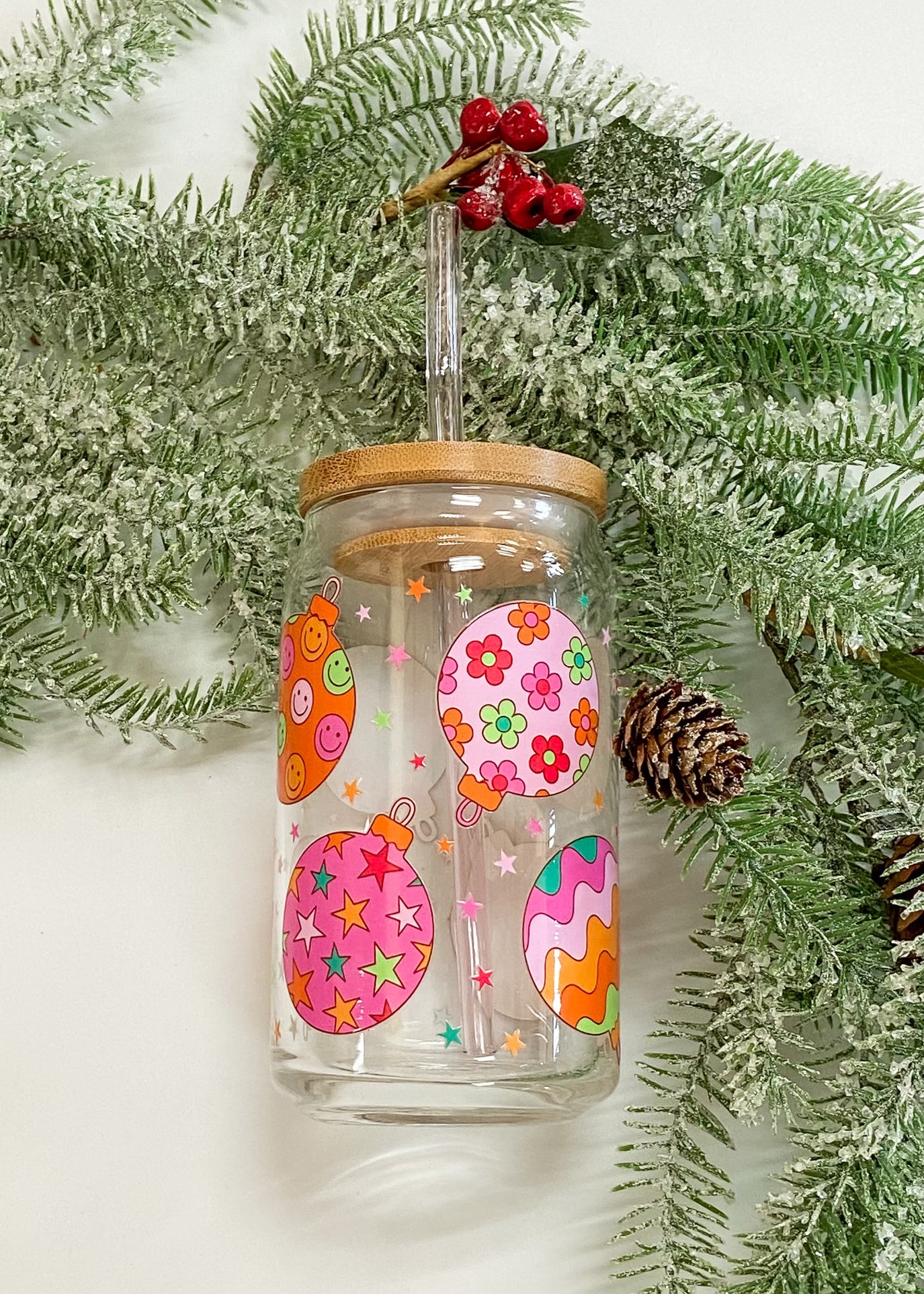 Christmas Cheer Glass Cups