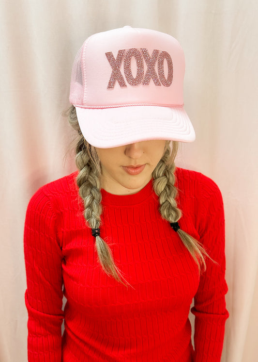 XOXO Beaded Trucker Hat