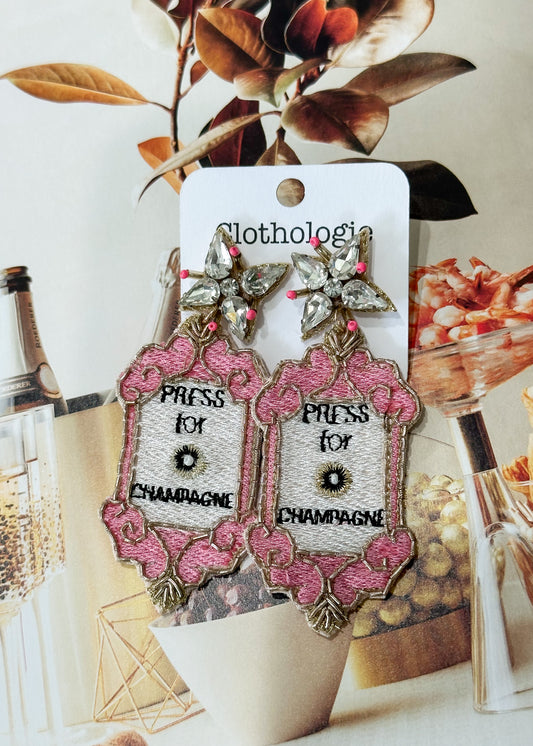 Press For Champagne Earrings