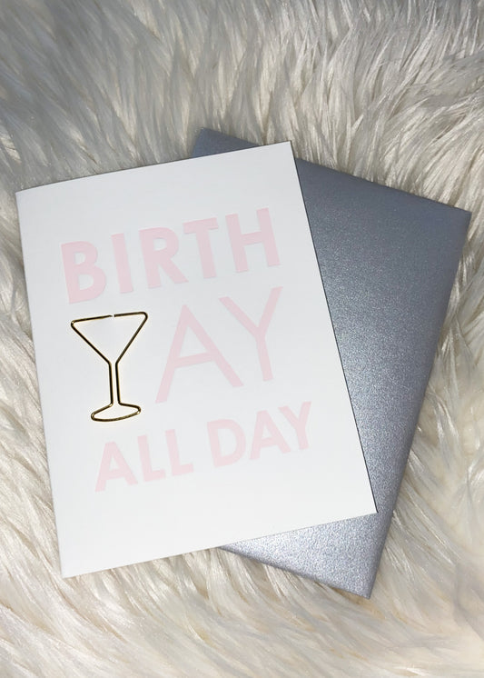 Birthday All Day With Paperclip Card
