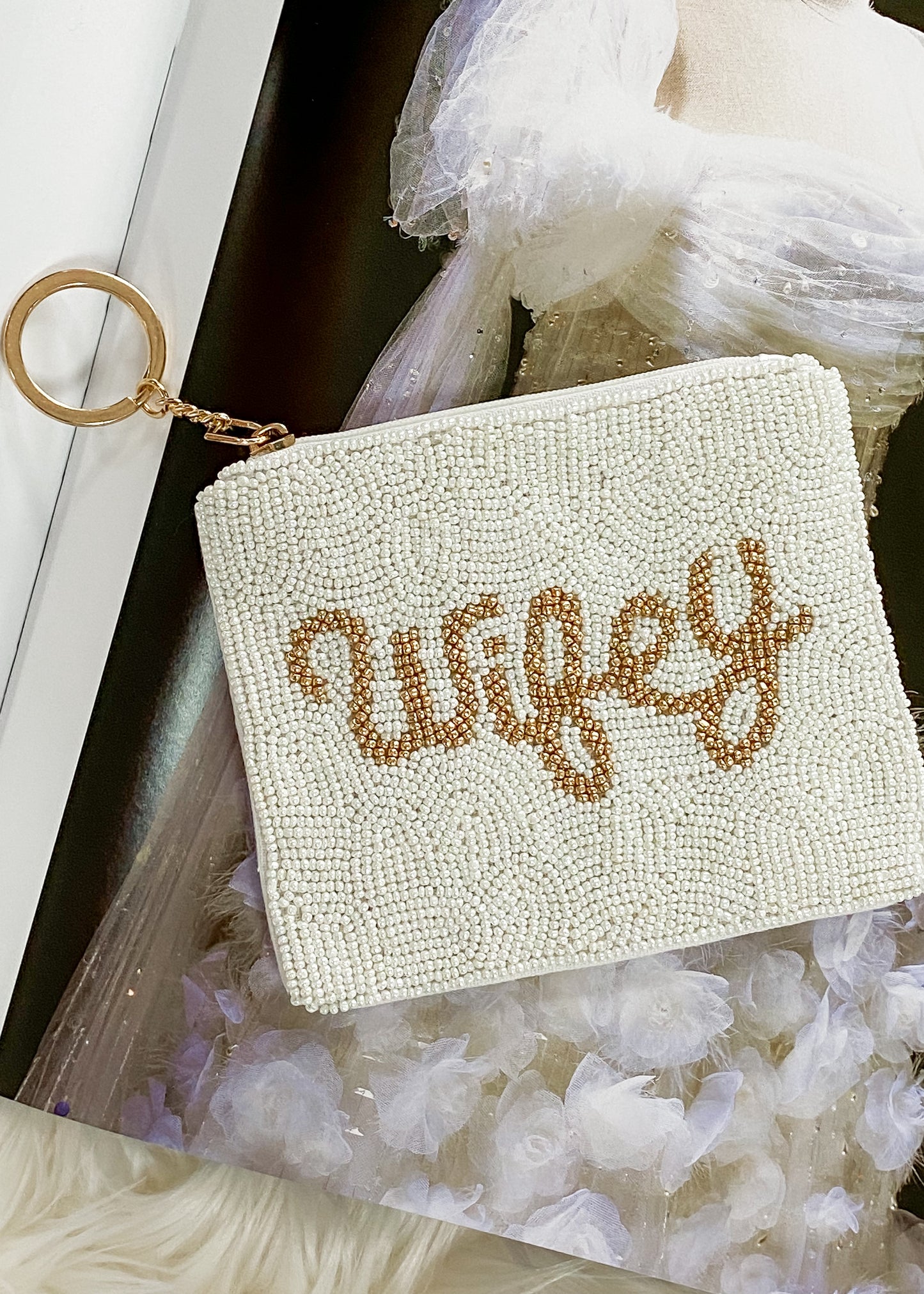 Wifey Beaded Bag