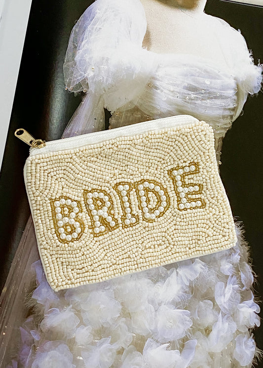 Bride Beaded Coin Purse