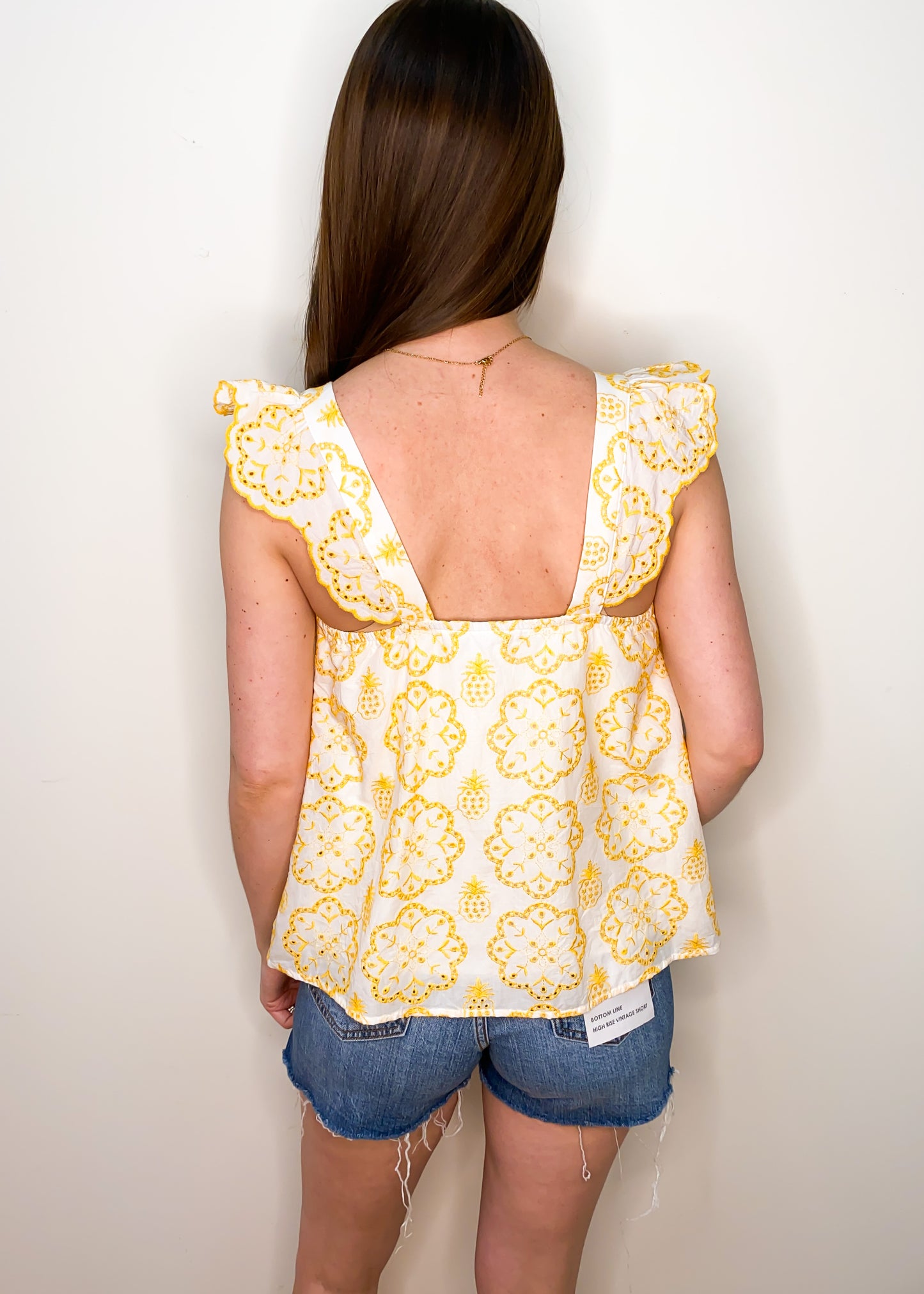 Limoncello Lady Eyelet Tank Top