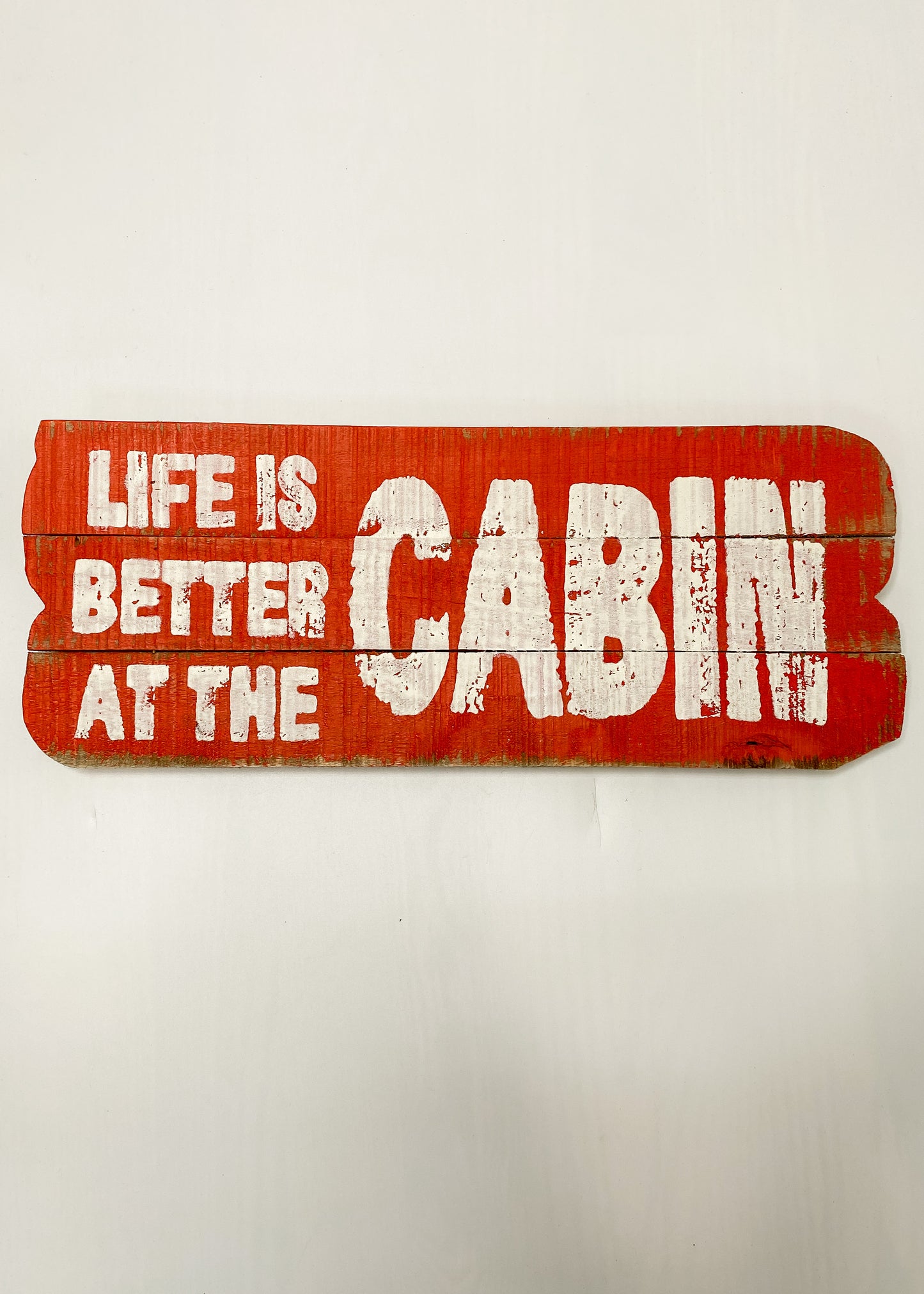 Red Cabin Sign