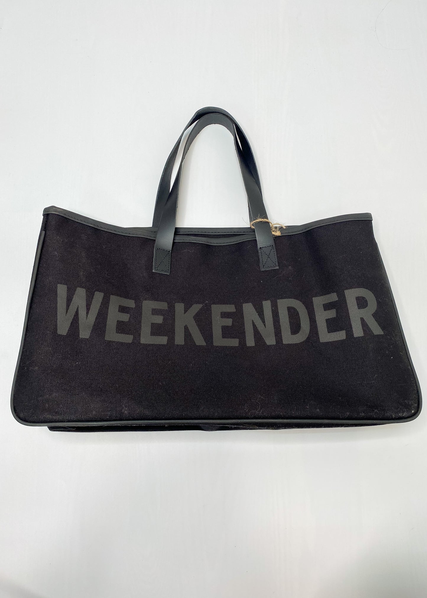 Weekender Black Canvas Bag