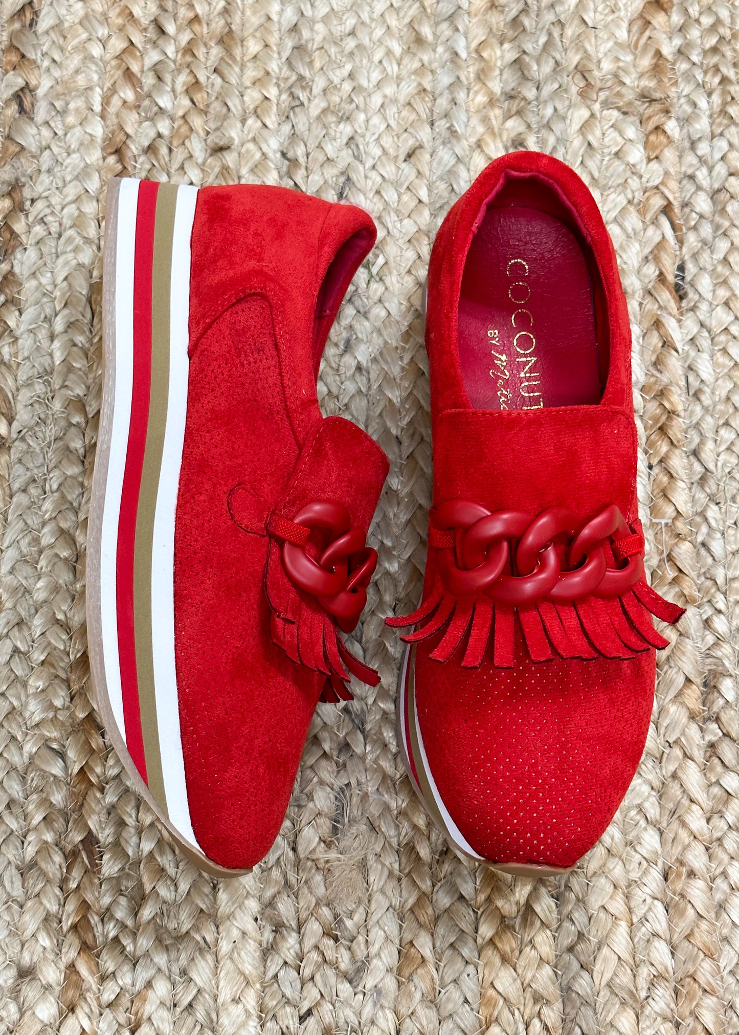 Bess Platform Loafer - Red