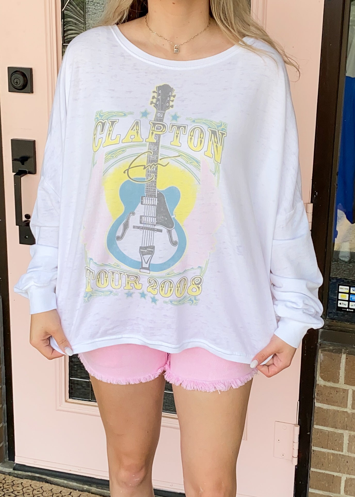 Eric Clapton 2008 Tour One Size Sweatshirt