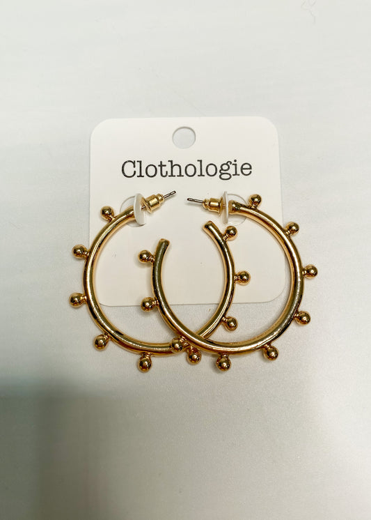 Gold Ball Hoops