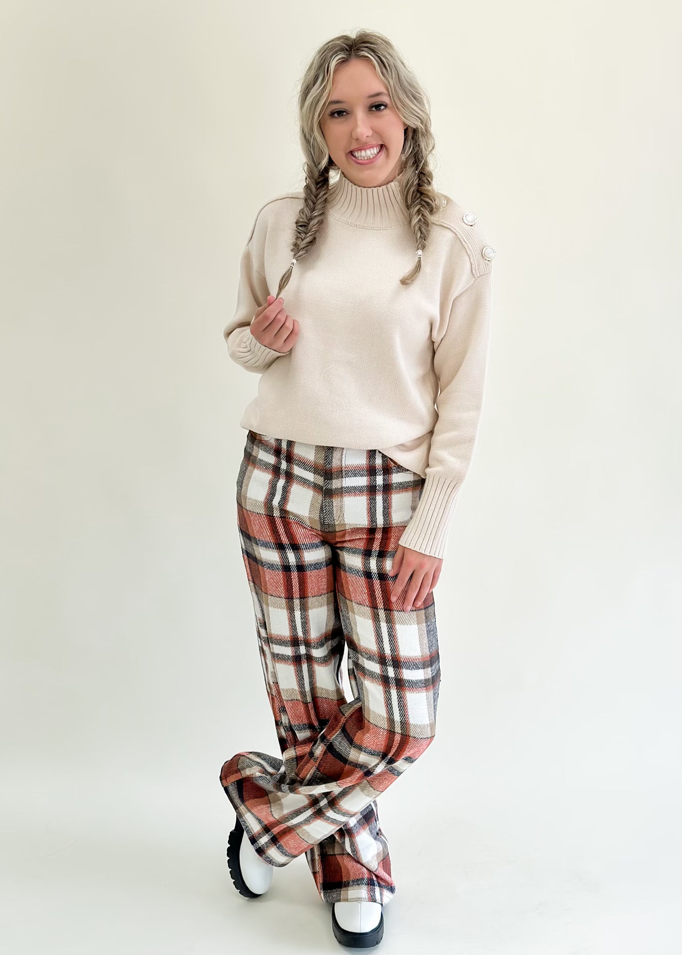 Brilliantly Beautiful Brown Plaid Pants