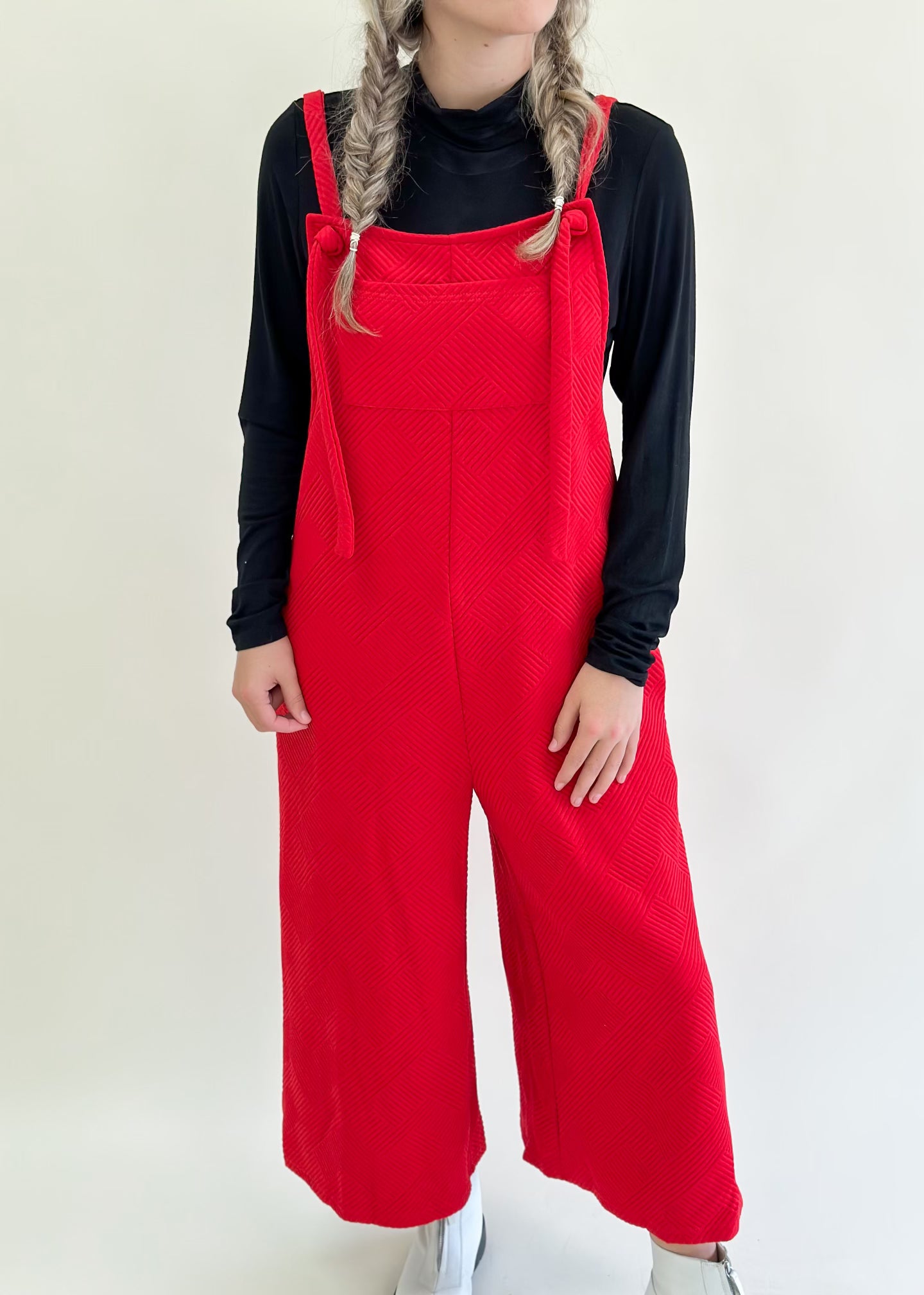 Love Like This Textured Overalls