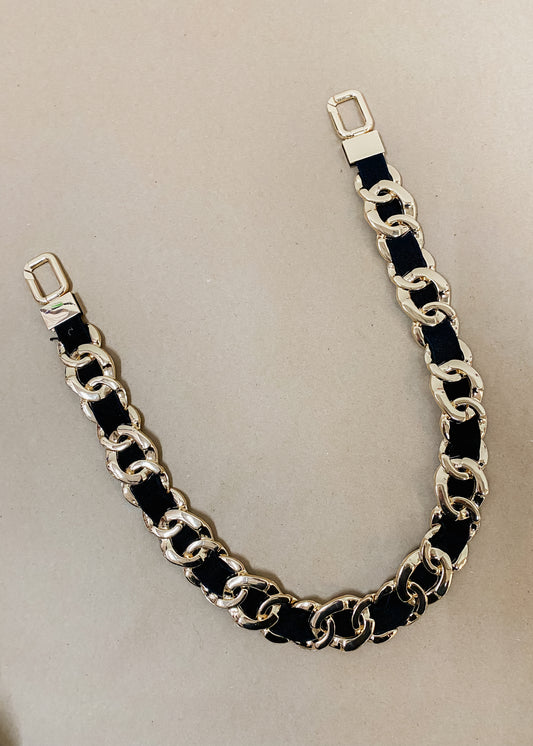 Black Chain Link Belt