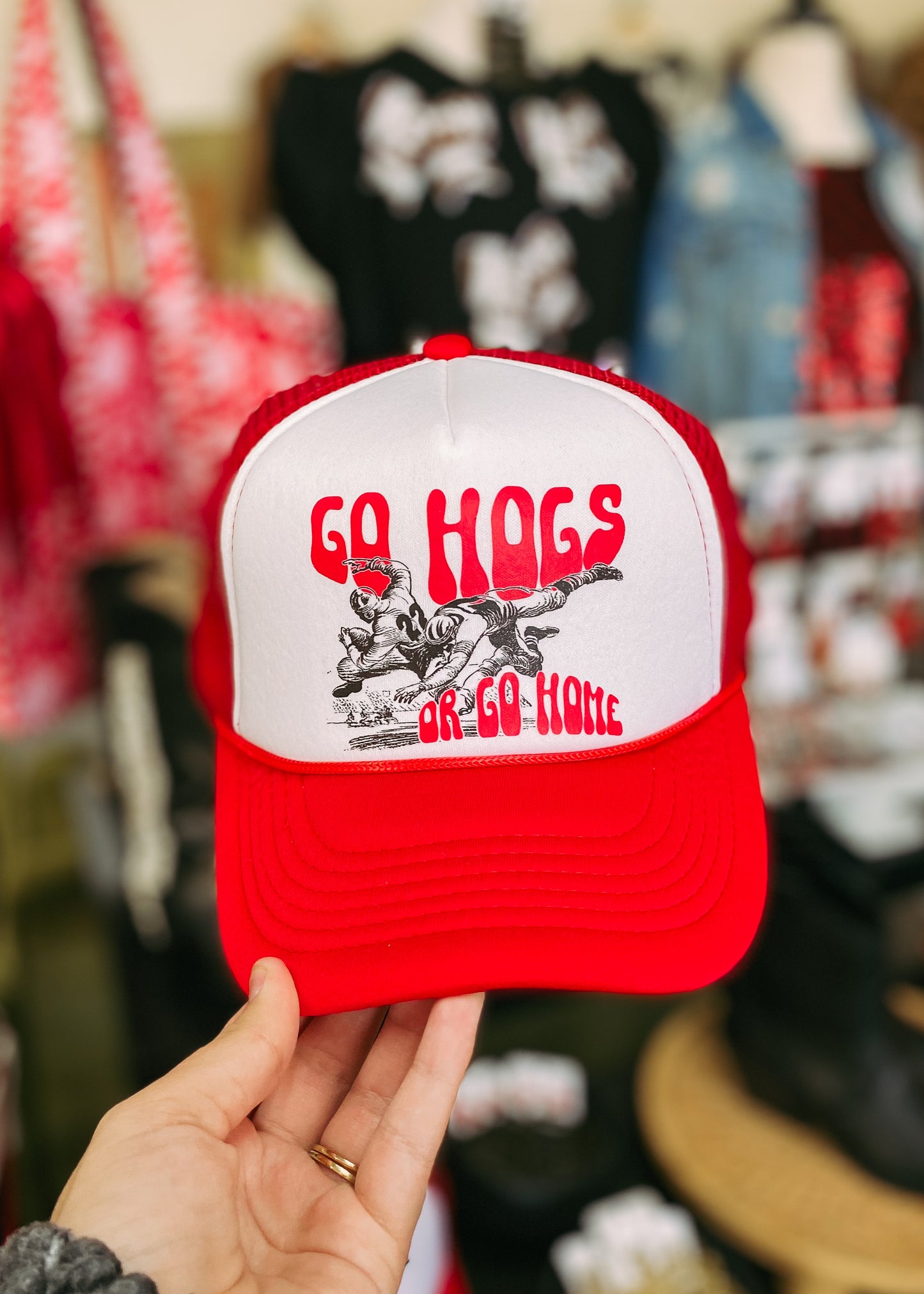 Go Hogs Or Go Home Trucker Hat