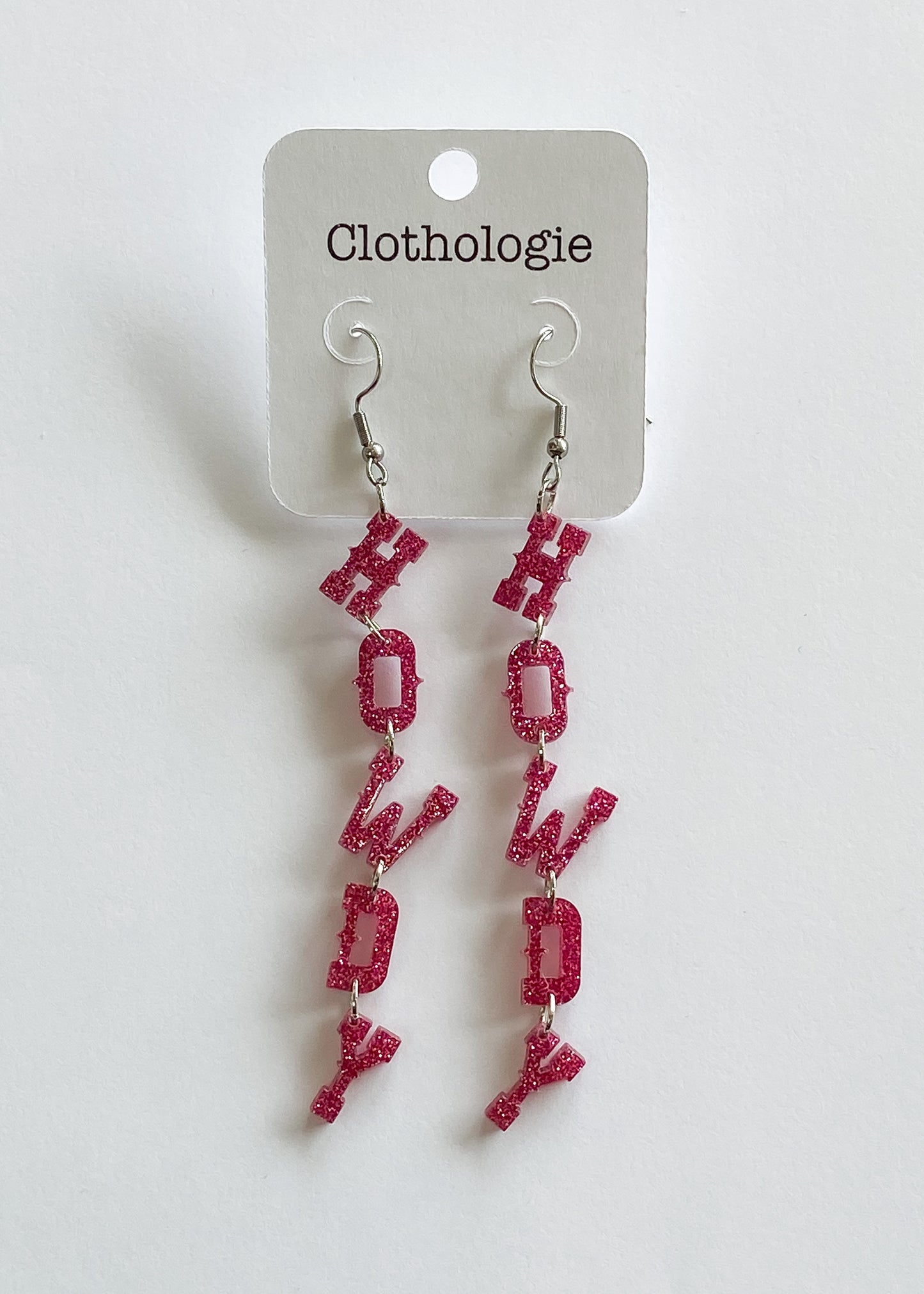 Howdy Pink Dangle Earrings