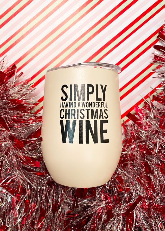 Wine Christmas 12OZ Tumbler