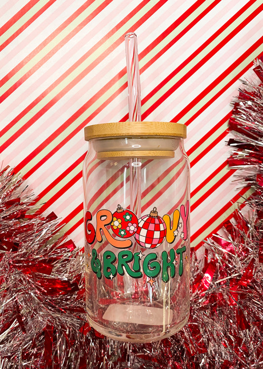 Groovy And Bright Glass Cup