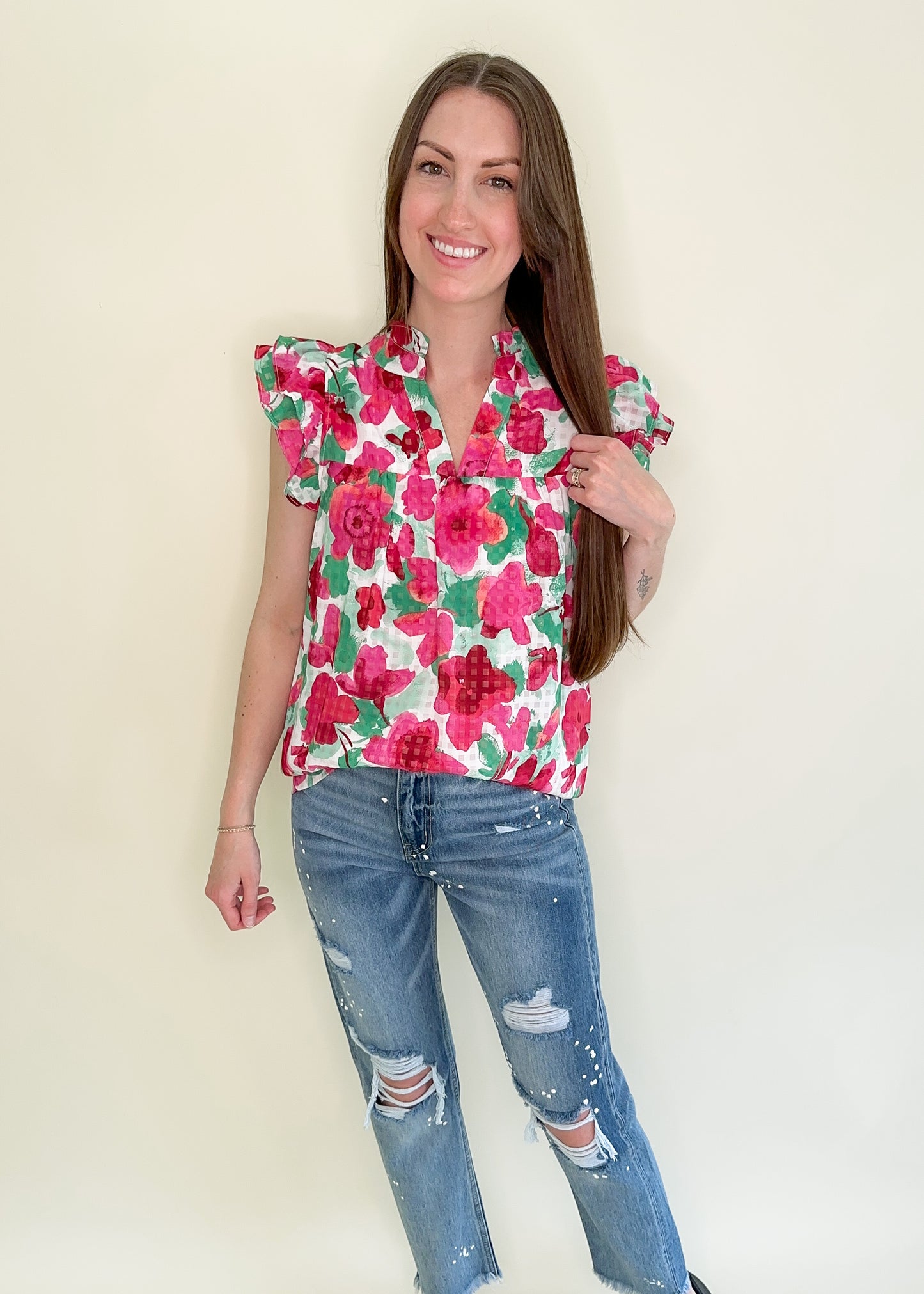 One Fine Day Floral Top