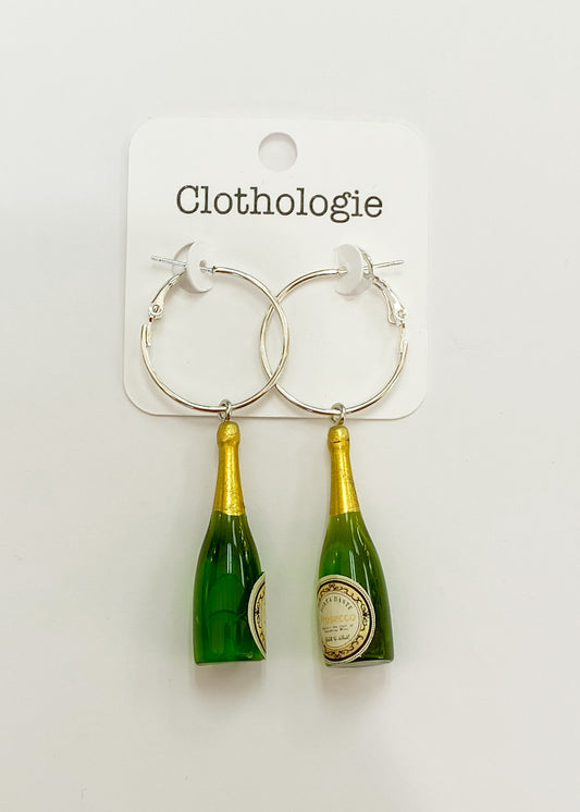 Prosecco Bottle Earrings