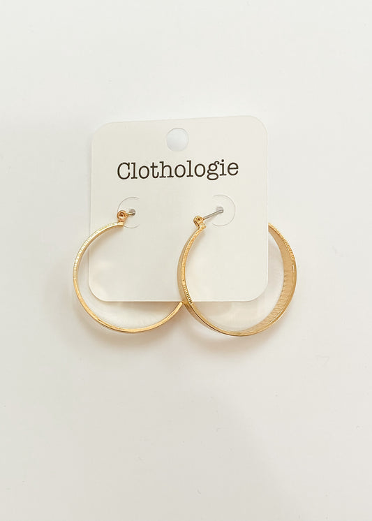 Gold Detailed Hoops