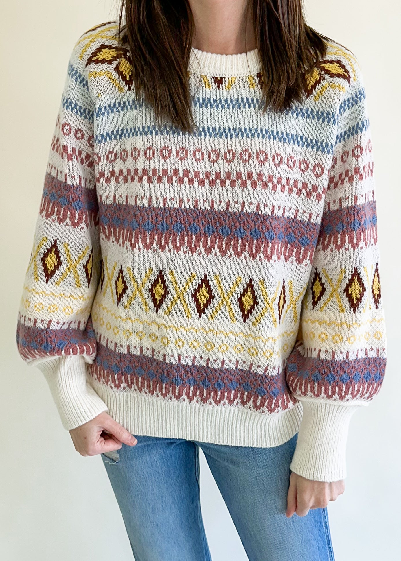 Still Hopeful Aztec Colorful Sweater