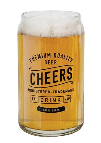 Cheers Beer Can Glass