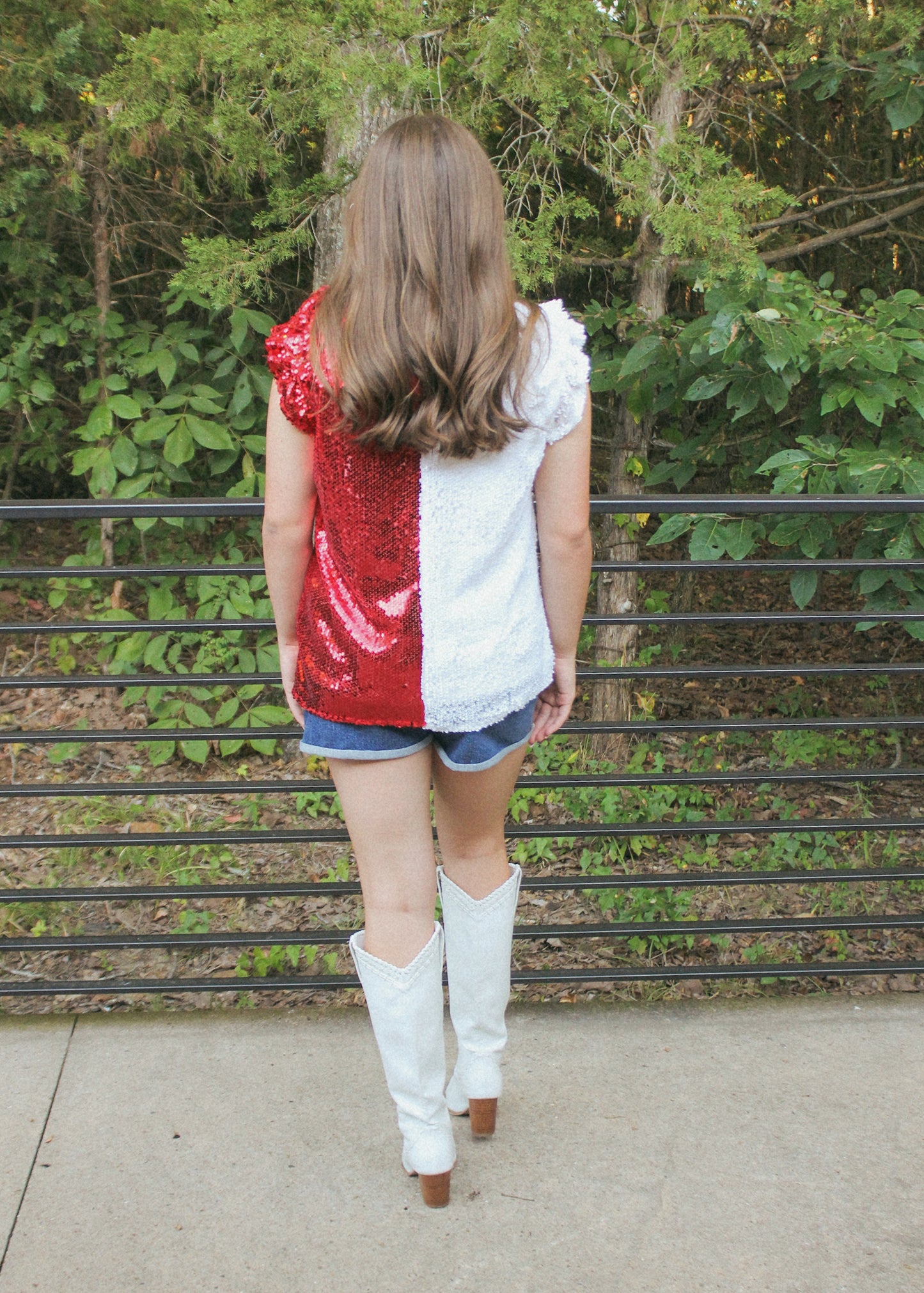 It's A Party Sequin Color Block Tank