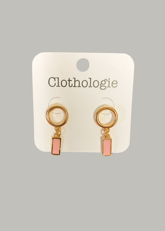 Gold Open Small Circle Earring