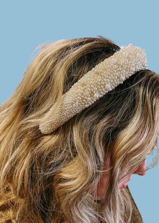 Pearl Girl Beaded Headband