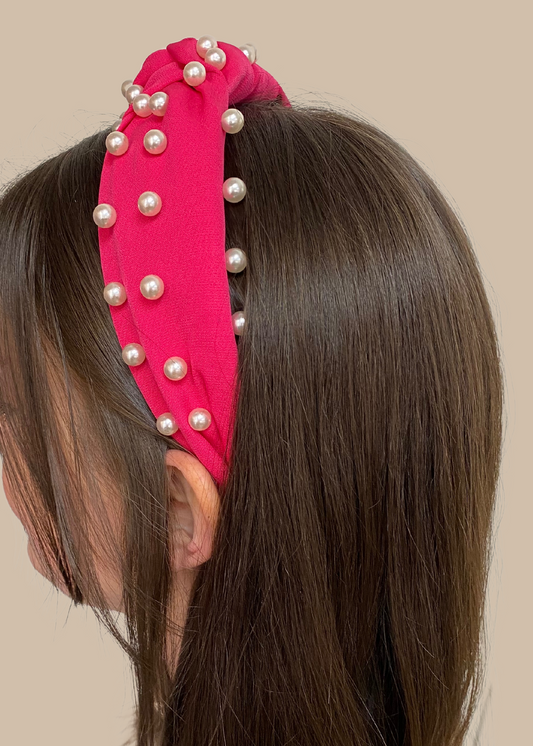 Pink Pearl Headband