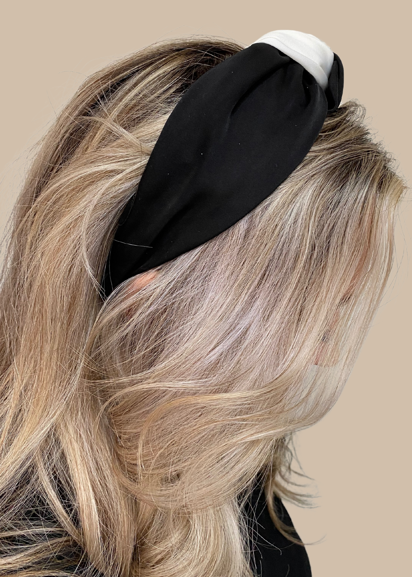 Black And White Two Toned Headband