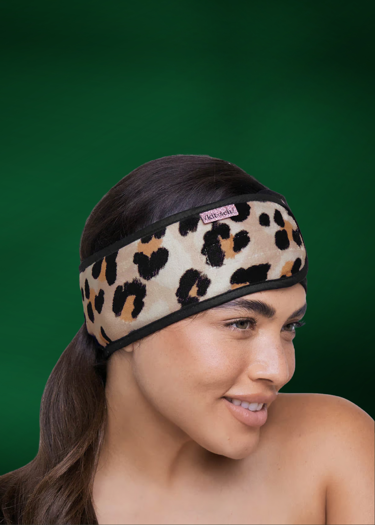 Microfiber Spa Headband - Leopard