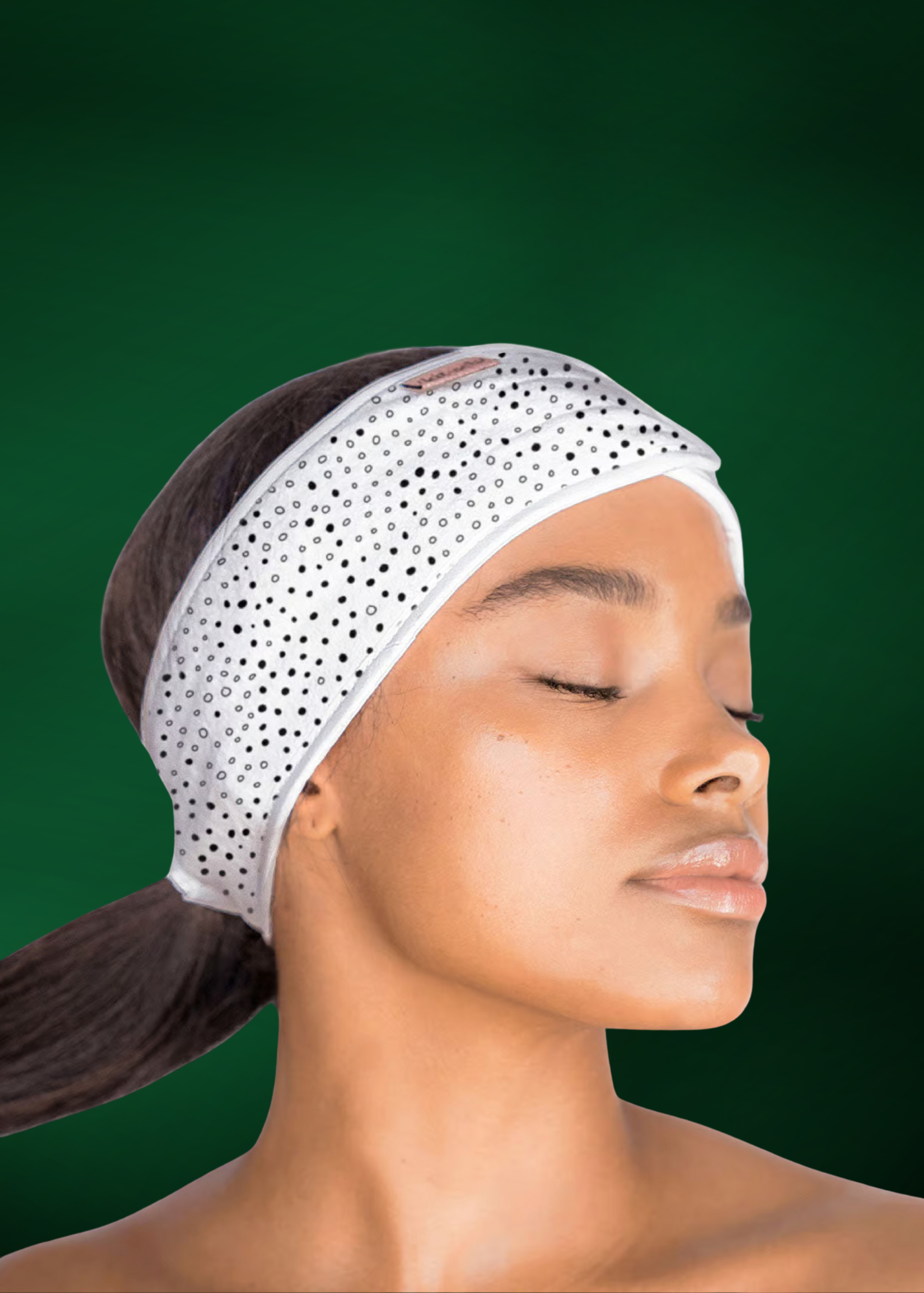 Microfiber Spa Headband - Micro Dot