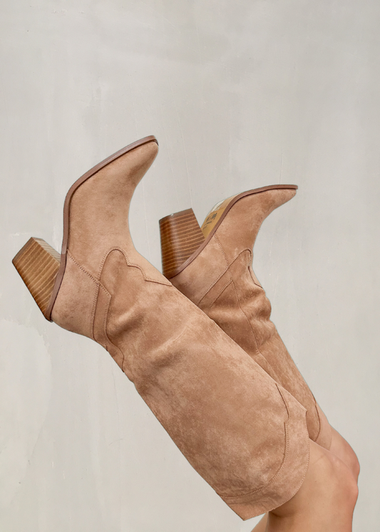 Classy Taupe Suede Boots