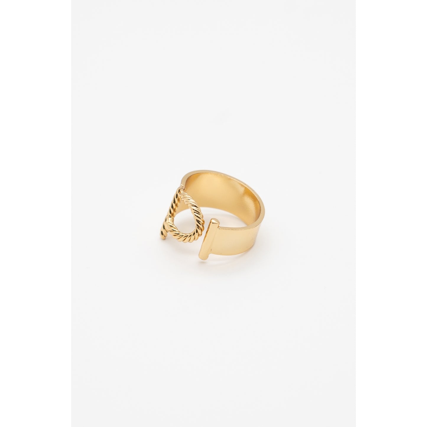 24K Gold Plated Rope Ring