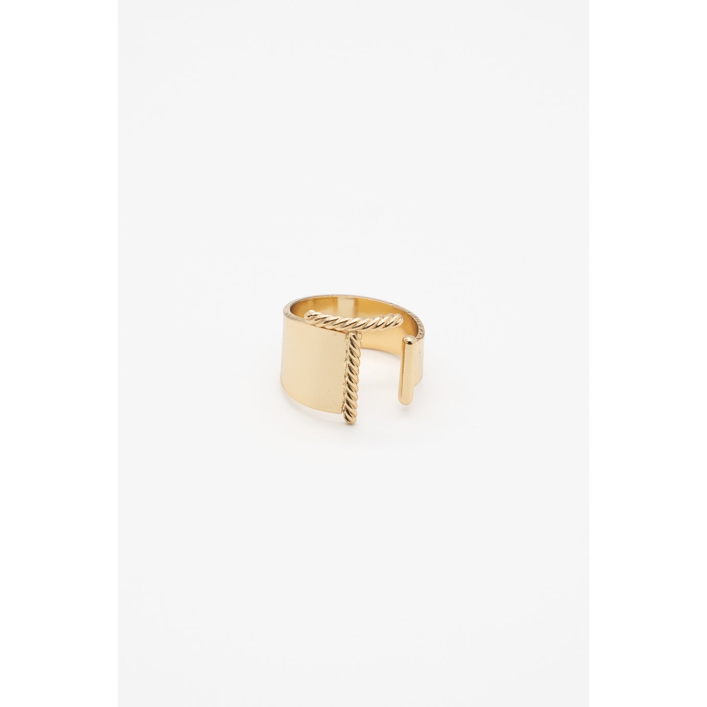 24K Gold Plated Rope Ring