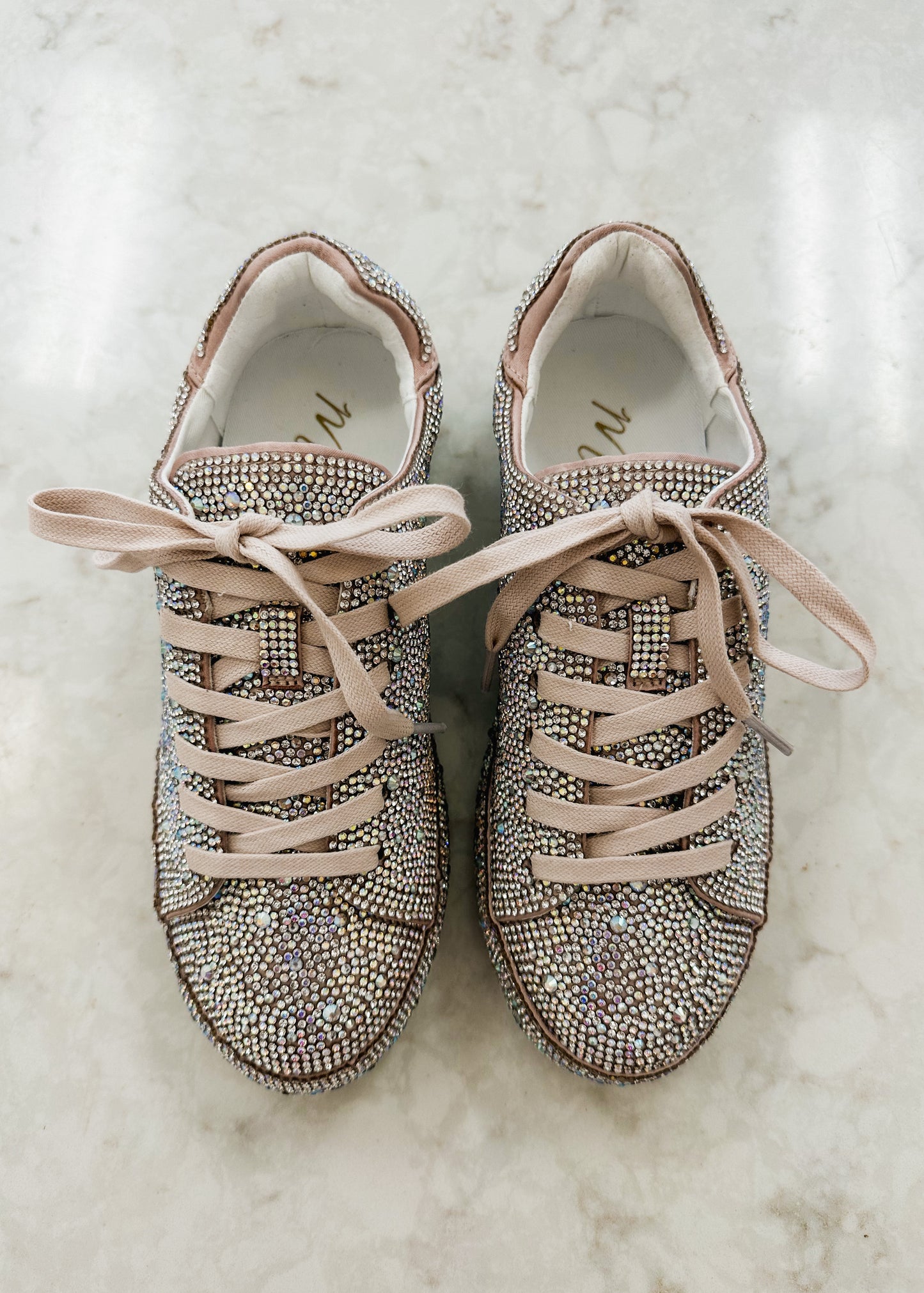 Bennett Clear Rhinestone Sneakers