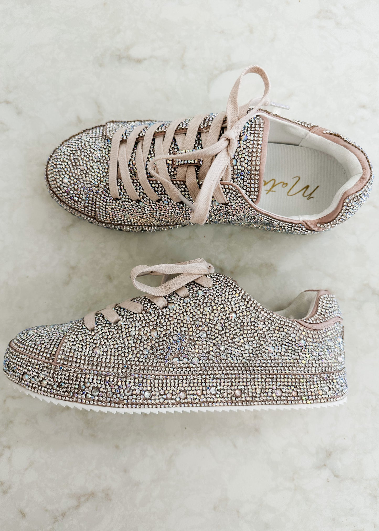 Bennett Clear Rhinestone Sneakers