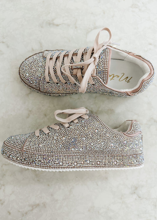 Bennett Clear Rhinestone Sneakers