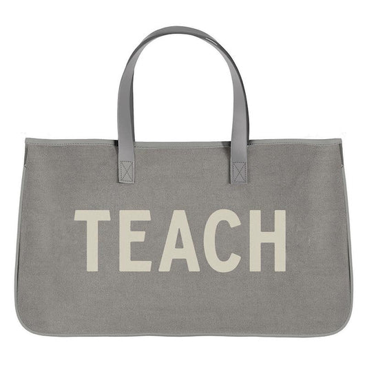 Teach Gray Canvas Bag