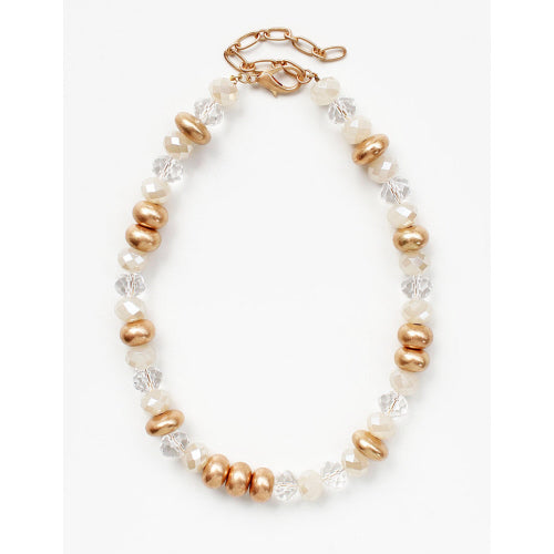 Cook Ivory and Gold Statement Necklace